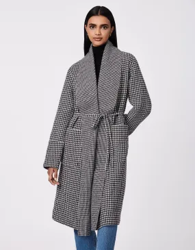 Metro Print-Mix Wool Coat