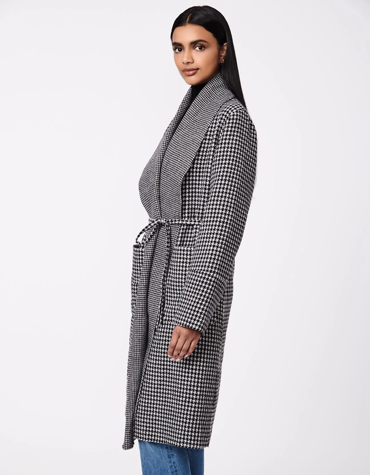 Metro Print-Mix Wool Coat