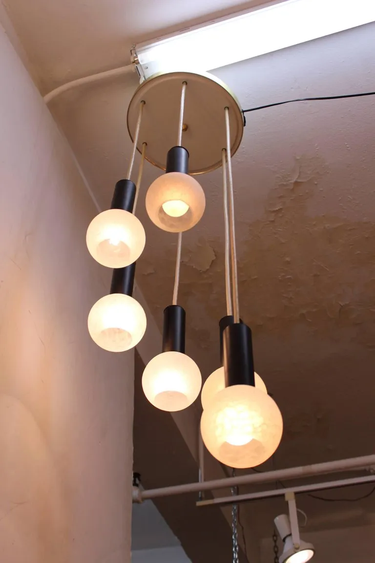 Mid-Century Modern Cascade Pendant Chandelier