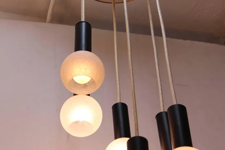 Mid-Century Modern Cascade Pendant Chandelier