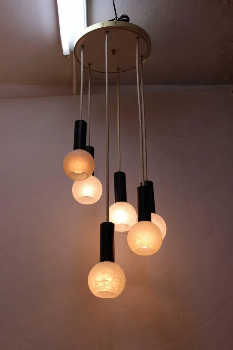 Mid-Century Modern Cascade Pendant Chandelier