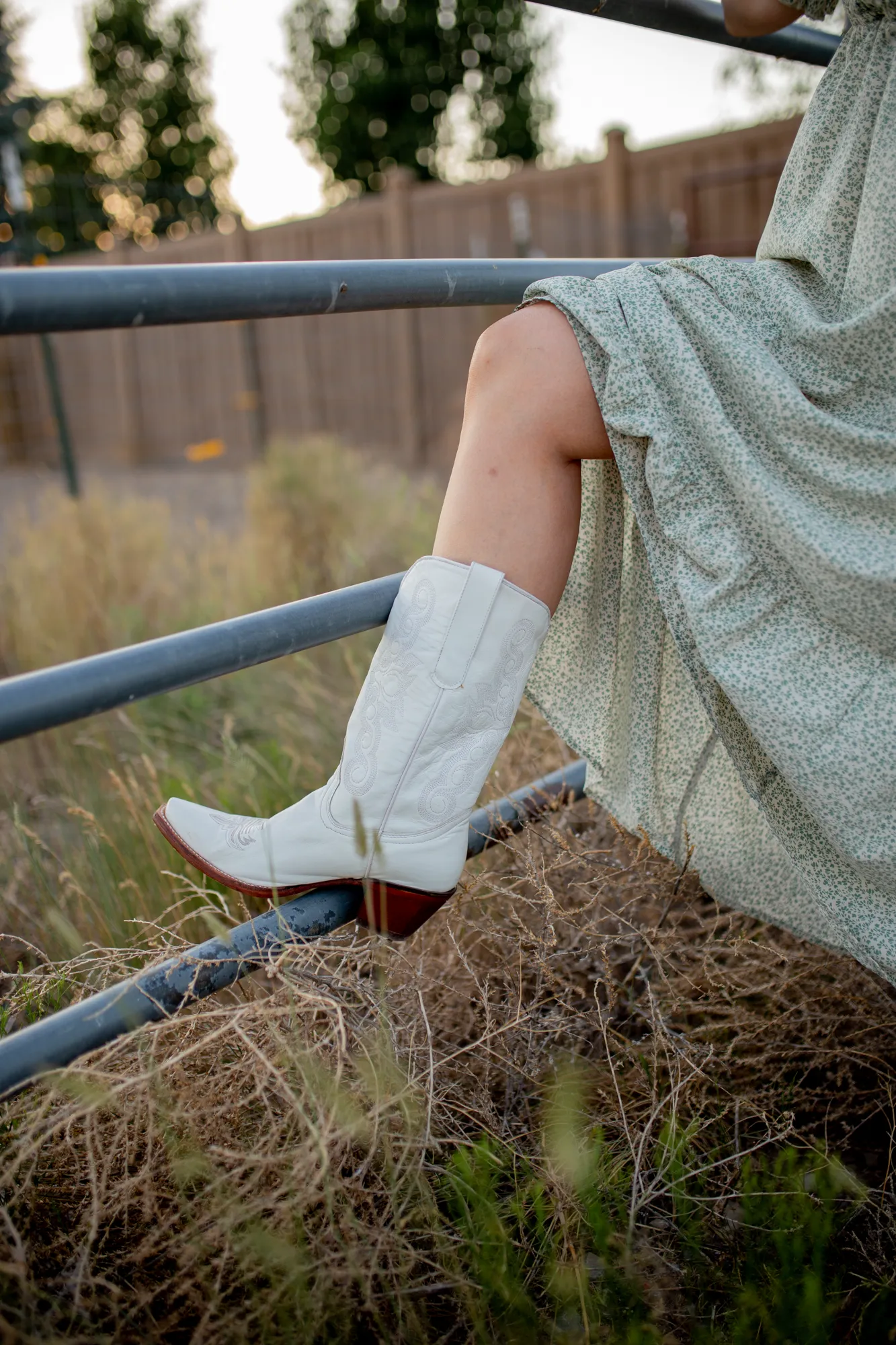 Mimi Western Cowboy Boot white