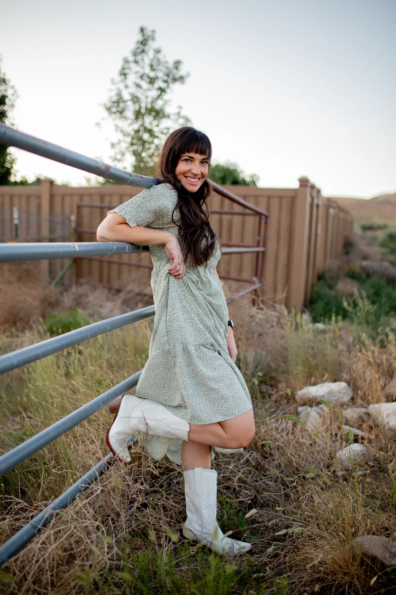 Mimi Western Cowboy Boot white