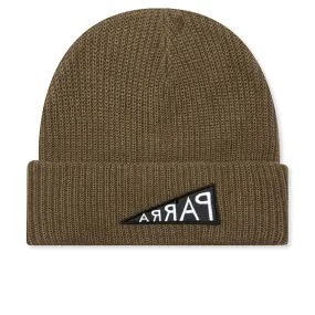 Mirrored Flag Logo Beanie - Camel