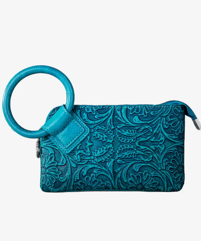 Montana West Floral Tooled Wristlet