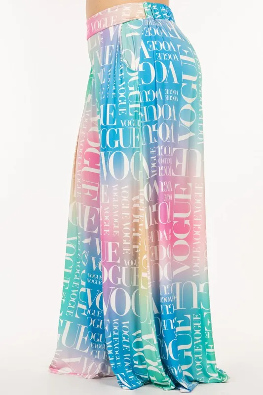 Multi Vogue Palazzo Pants