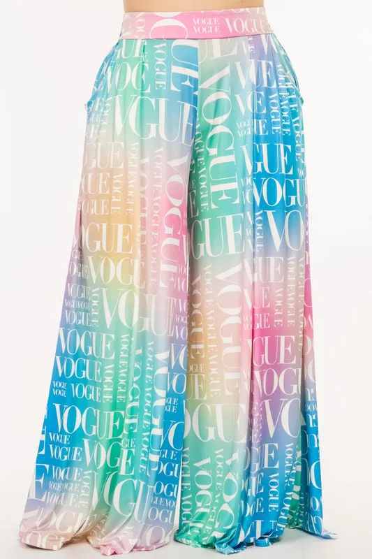 Multi Vogue Palazzo Pants