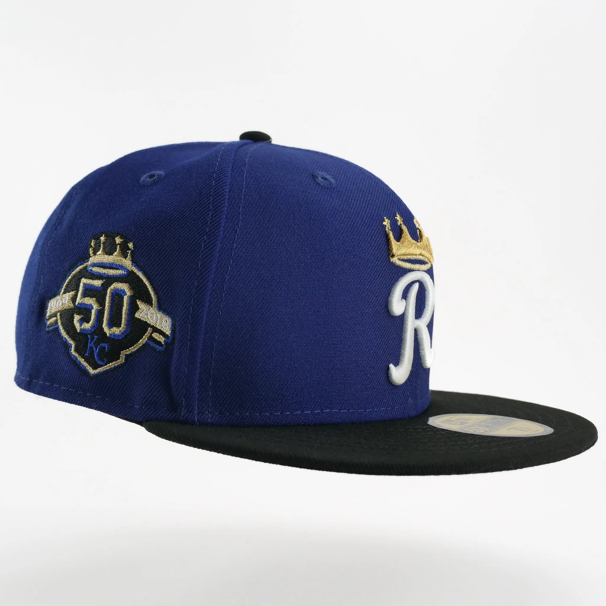 New Era Custom Exclusive Fitted Kansas City Royals Crown 50th Anniversary Patch