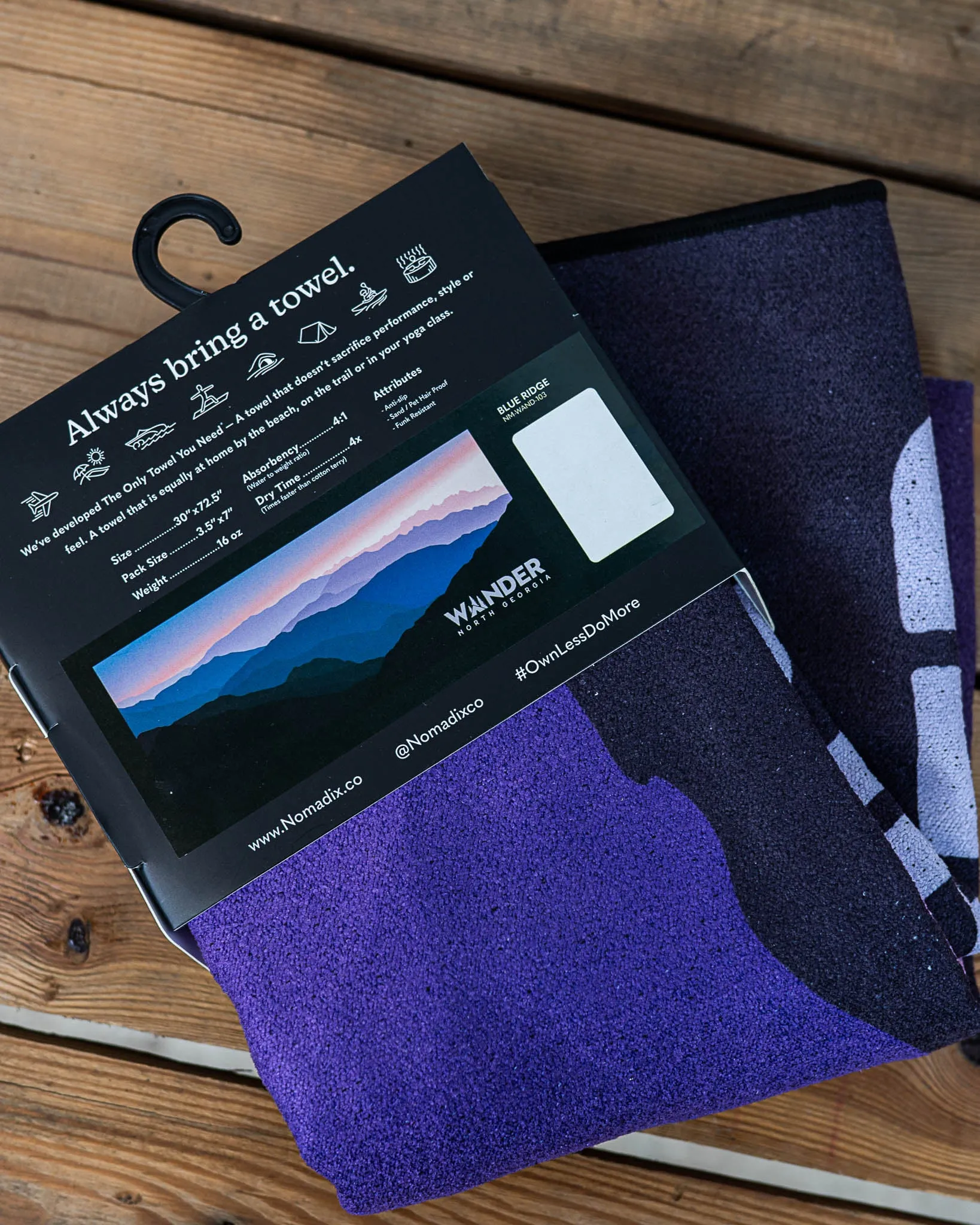 Nomadix Wander Blue Ridge Mountains Towel