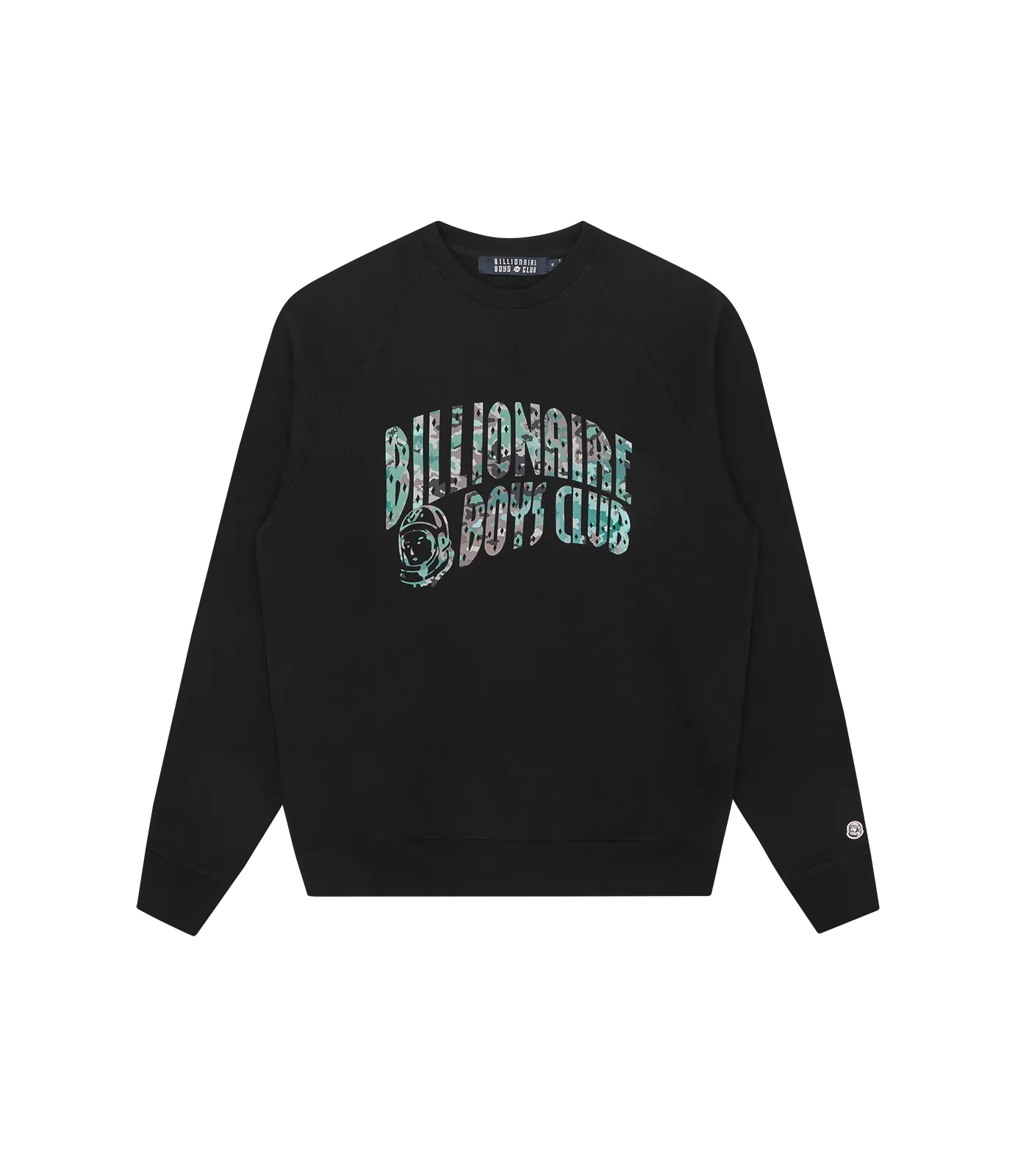 NOTHING CAMO ARCH LOGO CREWNECK - BLACK