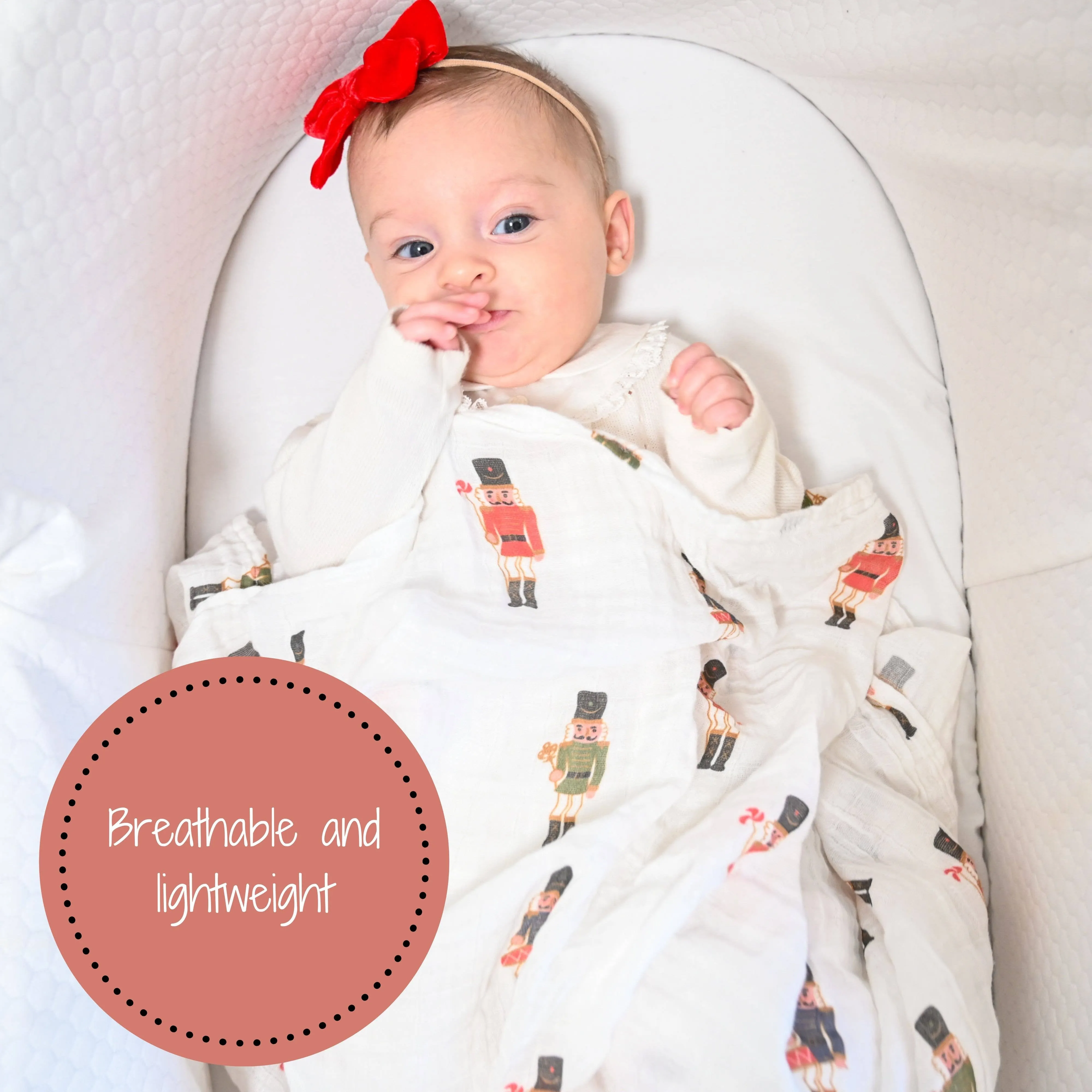 Nutcrackers Christmas Baby Muslin Cotton Blanket