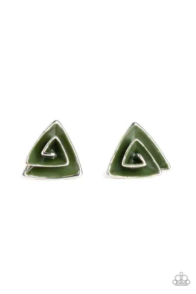 On Blast Green-Earrings