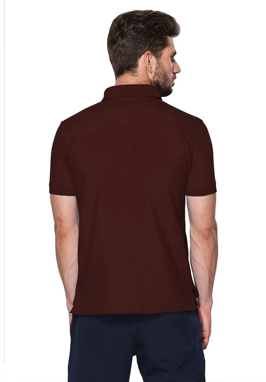 ONN Men's Cotton Polo T-Shirt (Pack of 2) in Solid Coffee-Grey Melange colours