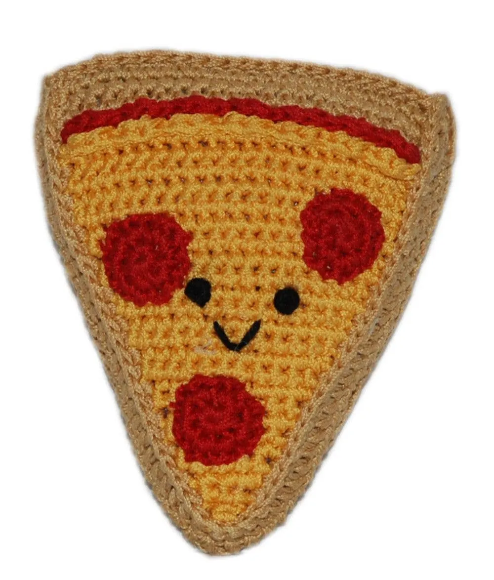 Organic Cotton Dog Toy - Pizza