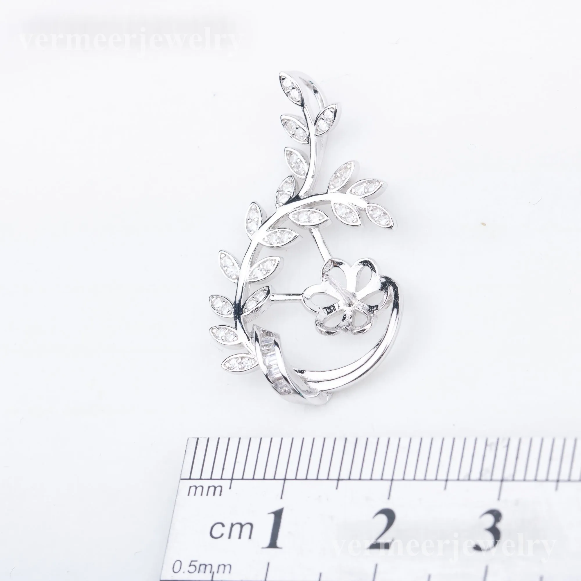 P010881 DIY 7-9mm Natural Freshwater pearl pendant accessory 925 sterling silver engagement jewelry necklace for women