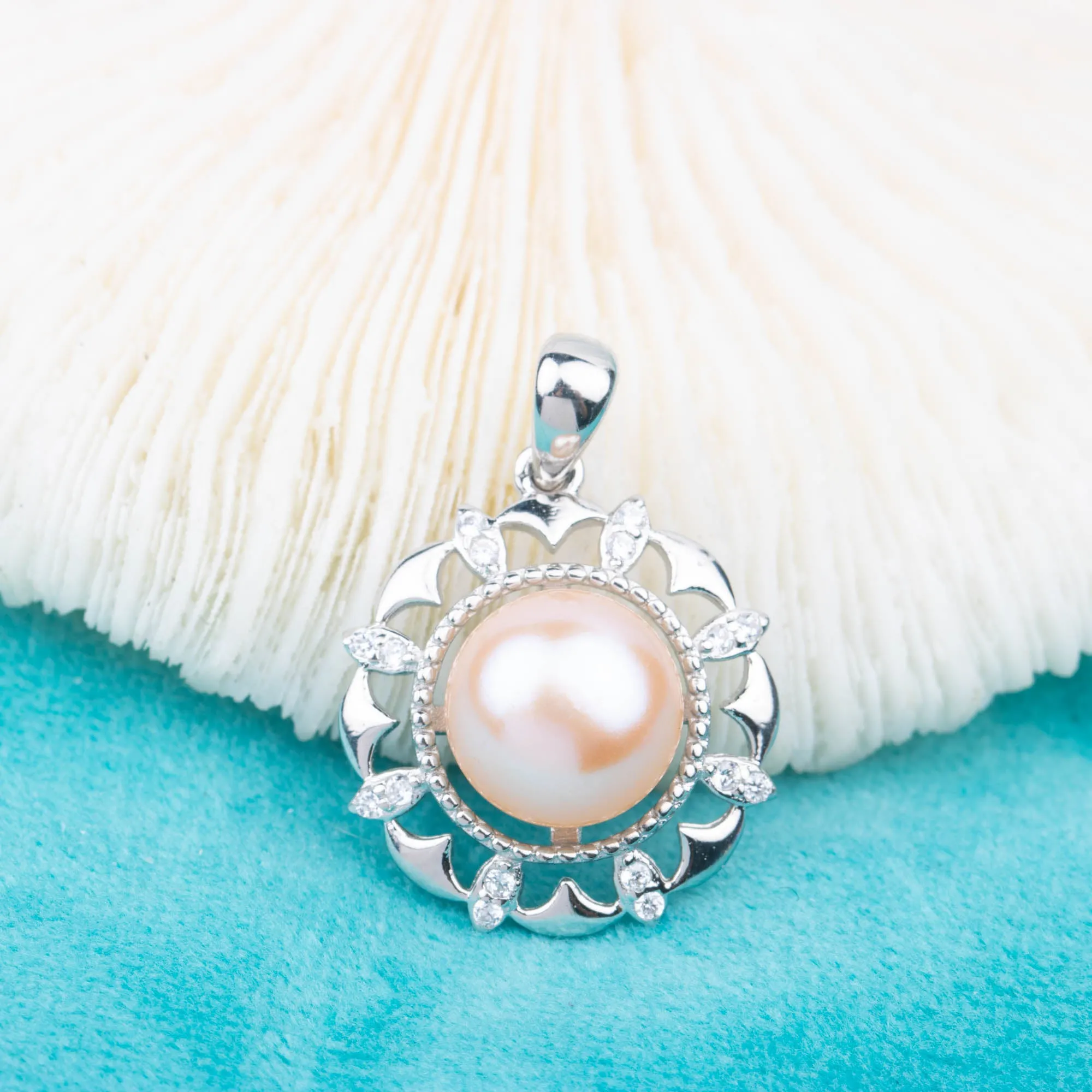 P120937 DIY 9-13mm Natural Freshwater pearl pendant accessory 925 sterling silver engagement jewelry necklace for women