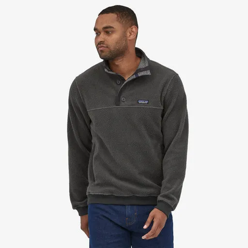 Patagonia X-Ray Grey Shearling Fleece Button Pullover