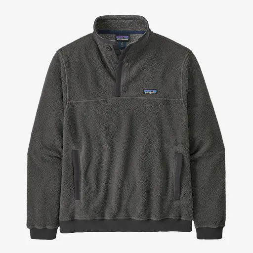 Patagonia X-Ray Grey Shearling Fleece Button Pullover