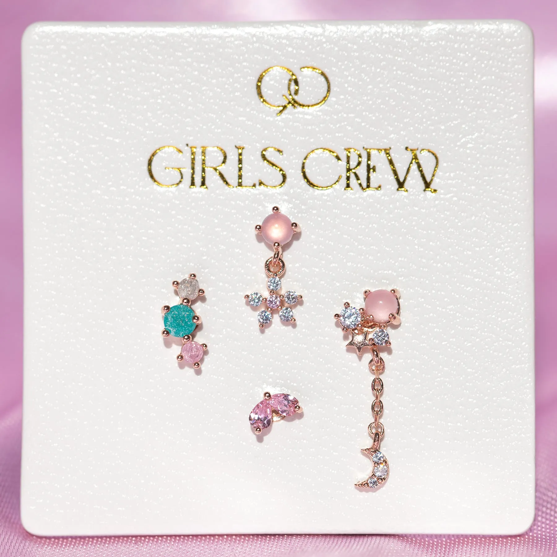 Pink Paradise Earring Set