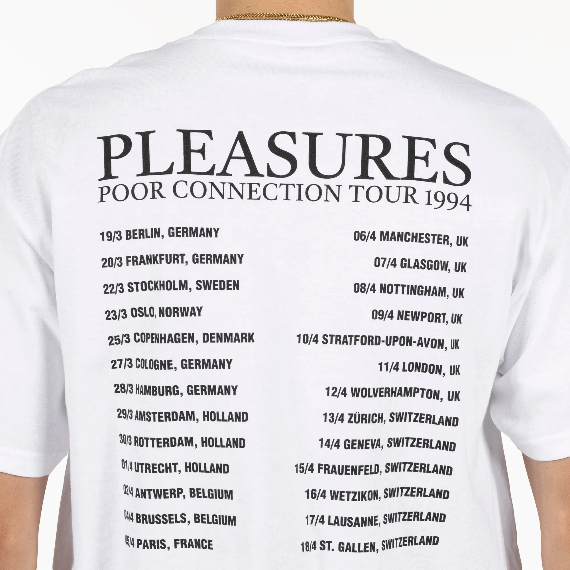 Pleasures Poor Connection SS Tee - White