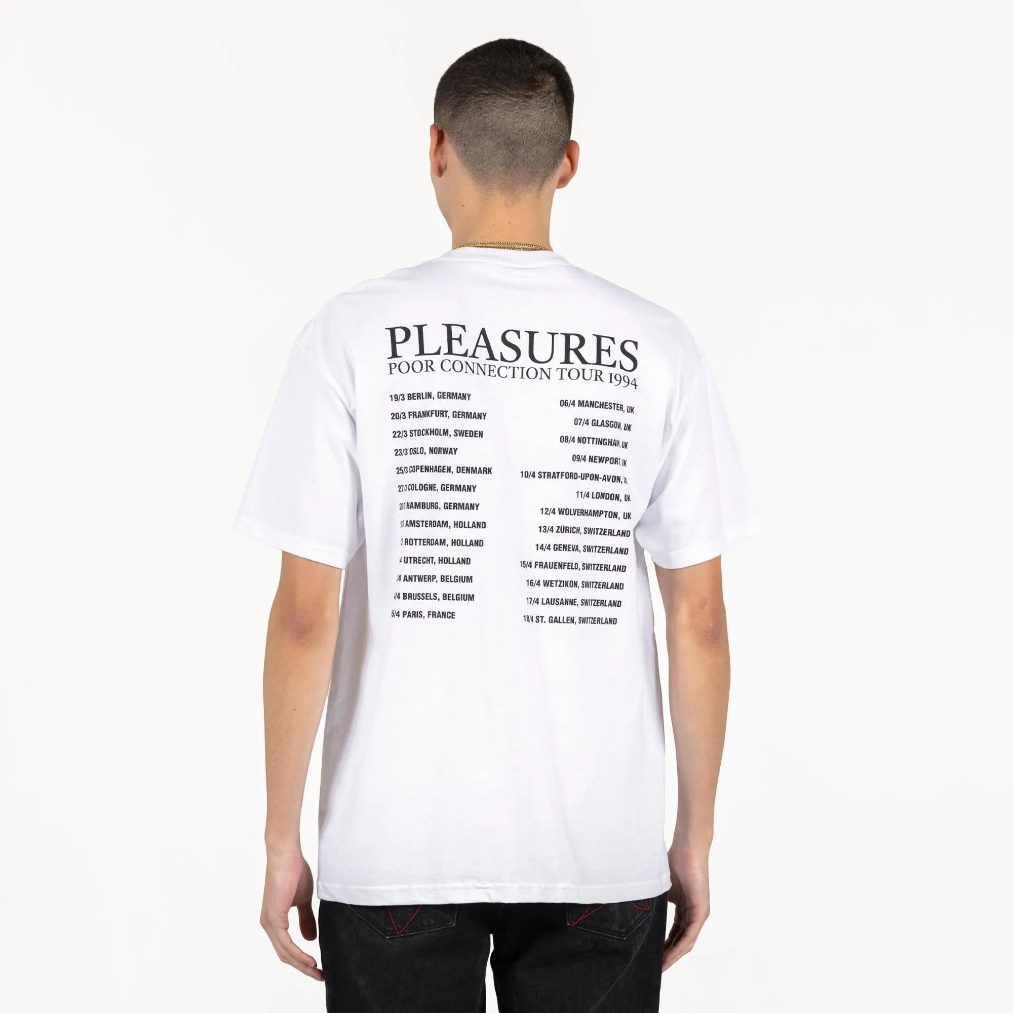 Pleasures Poor Connection SS Tee - White