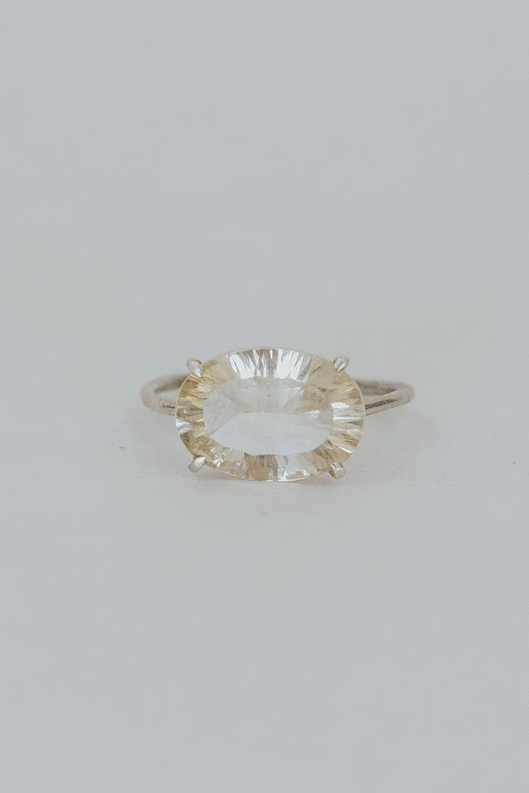 Prong Set Gemstone Ring - Sunstone