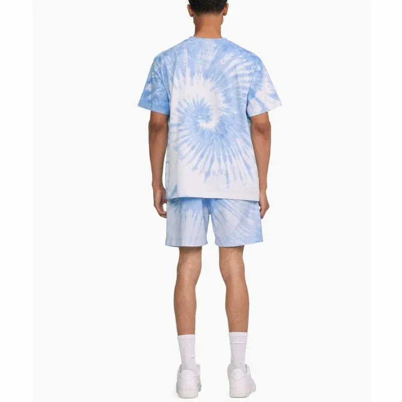 Purple Brand Heavy Jersey SS Tee Tie Dyed Placid Blue Core Blue