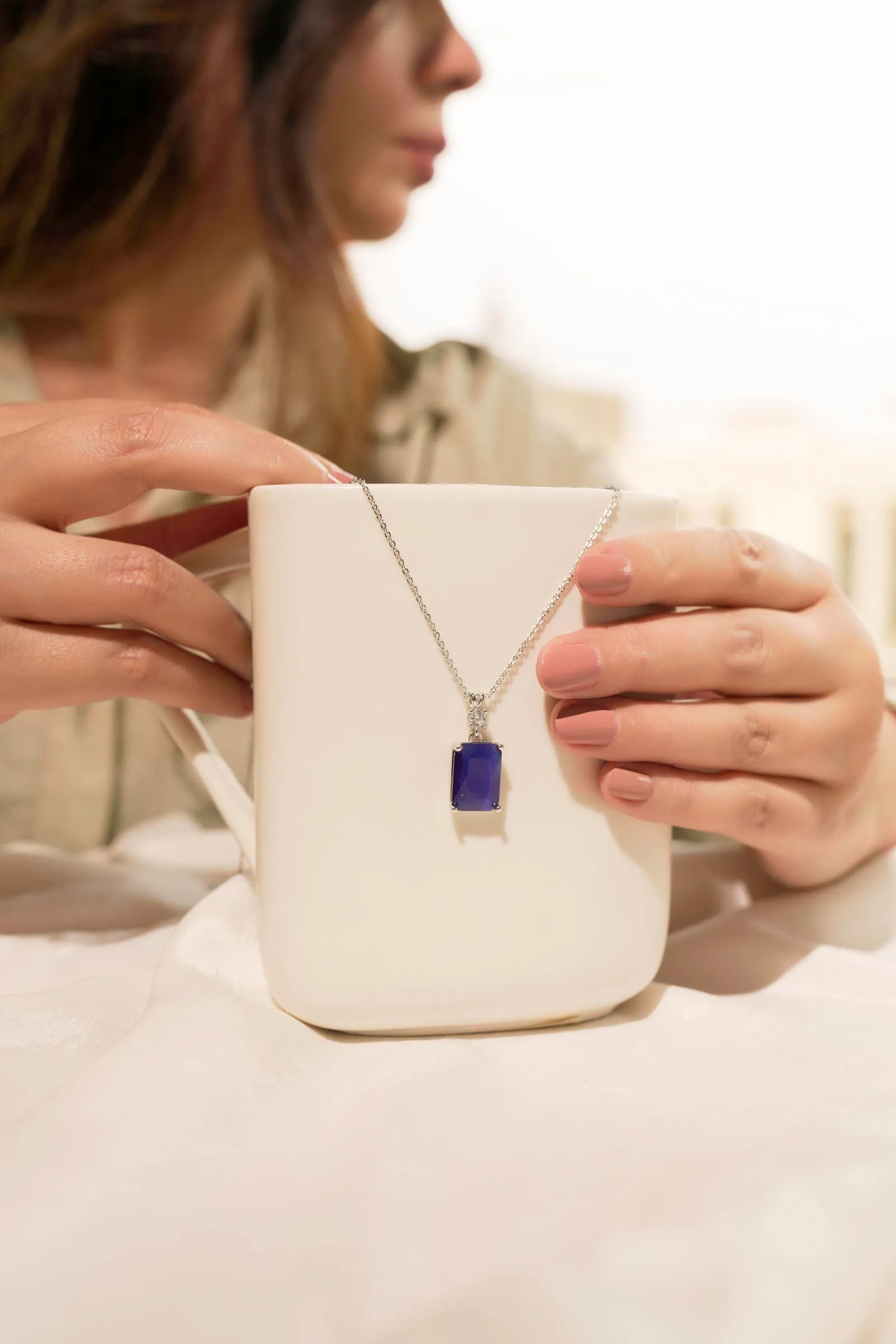 Purple Stone Necklace