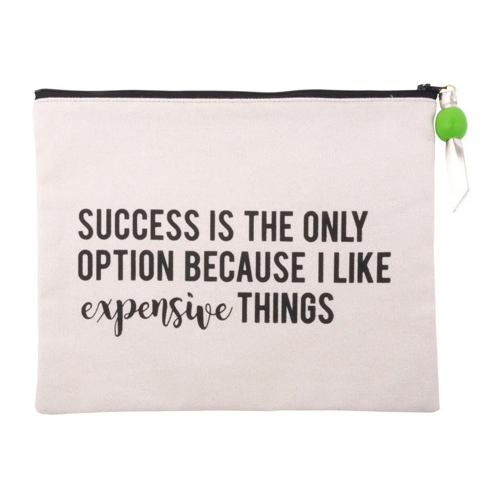 "Expensive Things" Quote Cosmetic Pouch