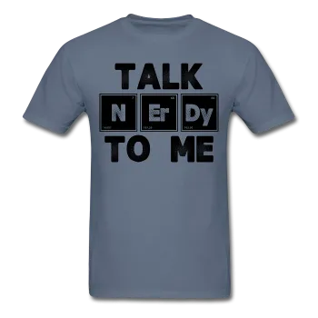 "Talk NErDy To Me" (black) - Men's T-Shirt