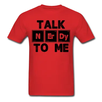 "Talk NErDy To Me" (black) - Men's T-Shirt