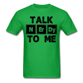 "Talk NErDy To Me" (black) - Men's T-Shirt