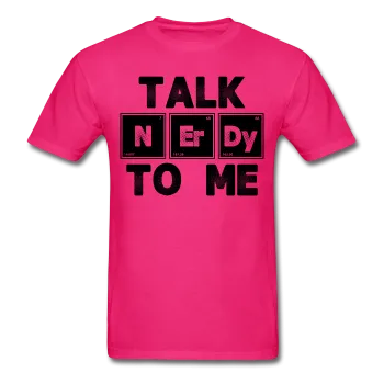 "Talk NErDy To Me" (black) - Men's T-Shirt