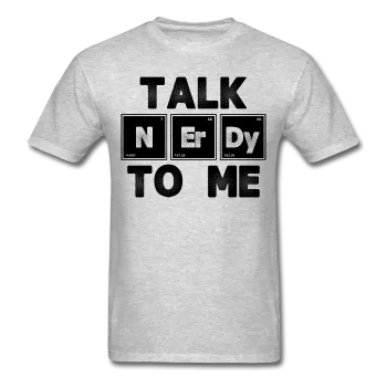 "Talk NErDy To Me" (black) - Men's T-Shirt