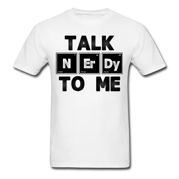 "Talk NErDy To Me" (black) - Men's T-Shirt