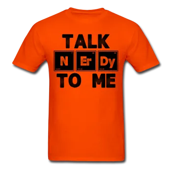 "Talk NErDy To Me" (black) - Men's T-Shirt