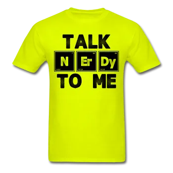 "Talk NErDy To Me" (black) - Men's T-Shirt