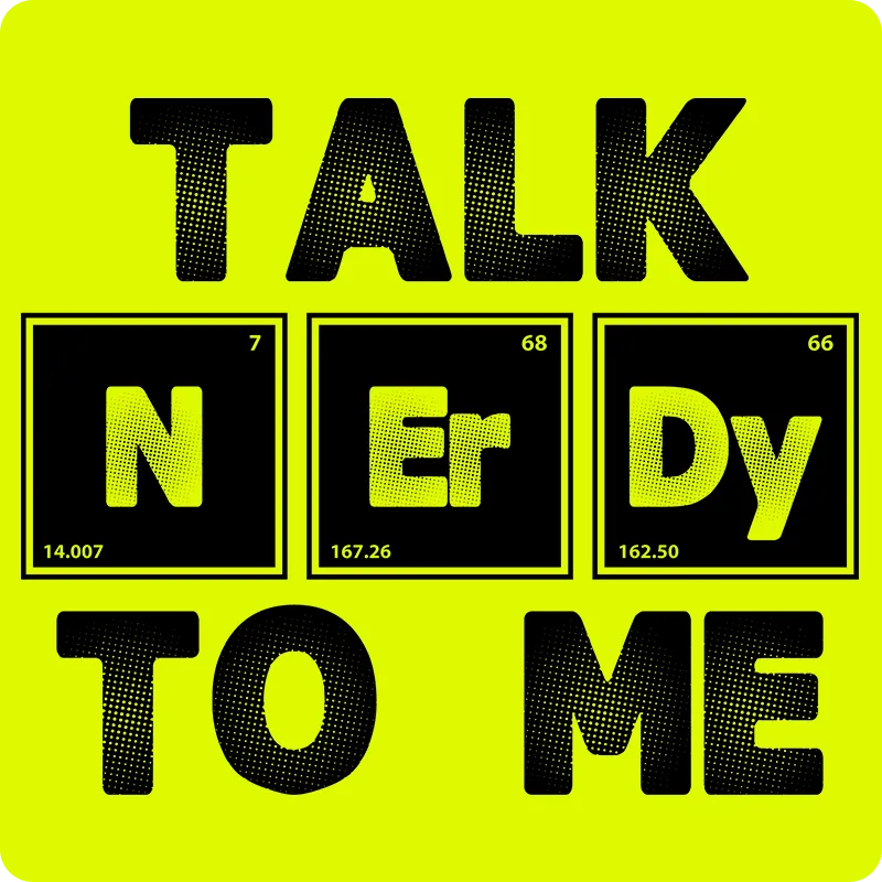 "Talk NErDy To Me" (black) - Men's T-Shirt