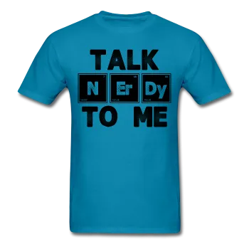 "Talk NErDy To Me" (black) - Men's T-Shirt