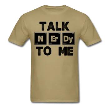 "Talk NErDy To Me" (black) - Men's T-Shirt