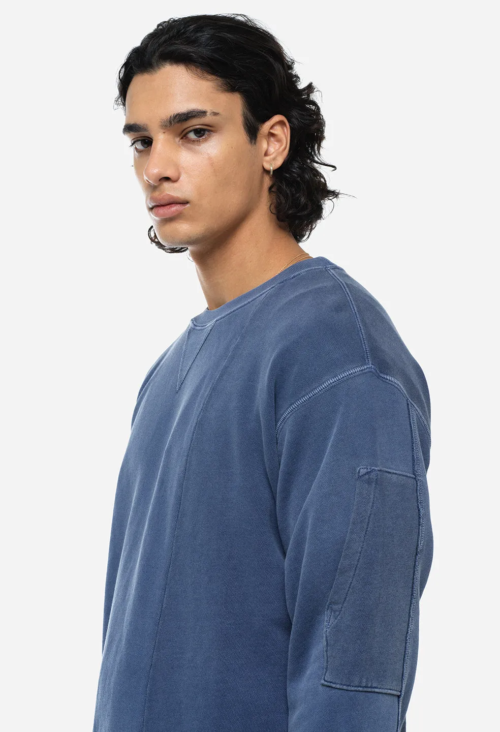 Reconstructed Vintage Crew / Washed Navy