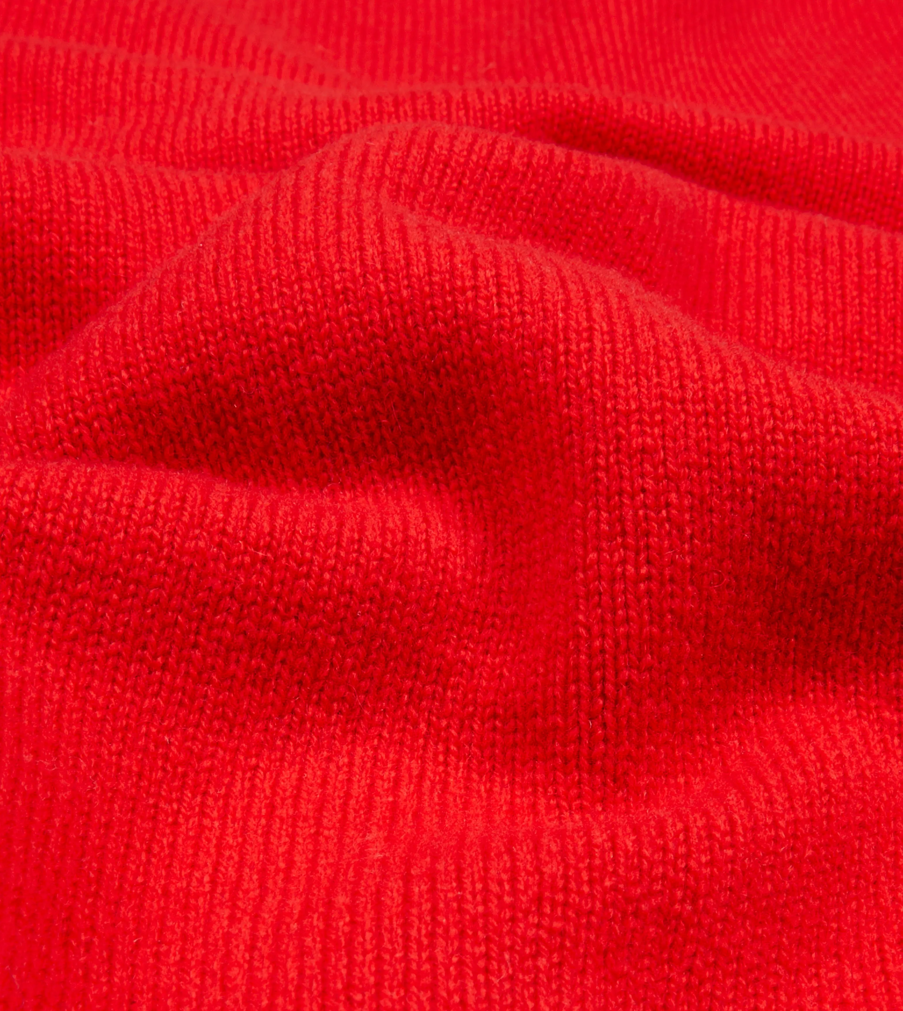 Red Lambswool 6 Button Cardigan