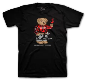 Retro 14 Lipstick Shirt - Cheers Bear - Black