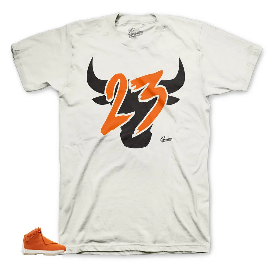 Retro 18 Orange Suede Shirt - Toro - Sail