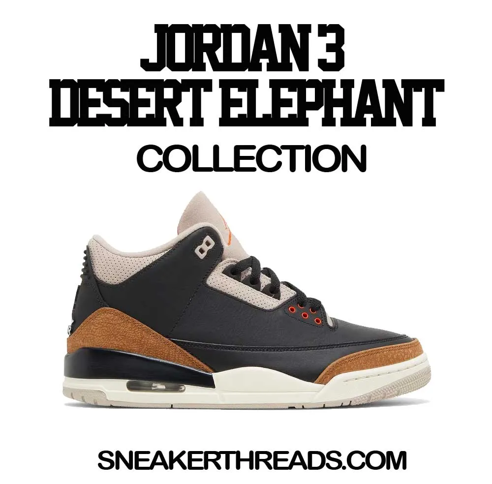 Retro 3 Desert Elephant Shirt - Clean Pair - Black