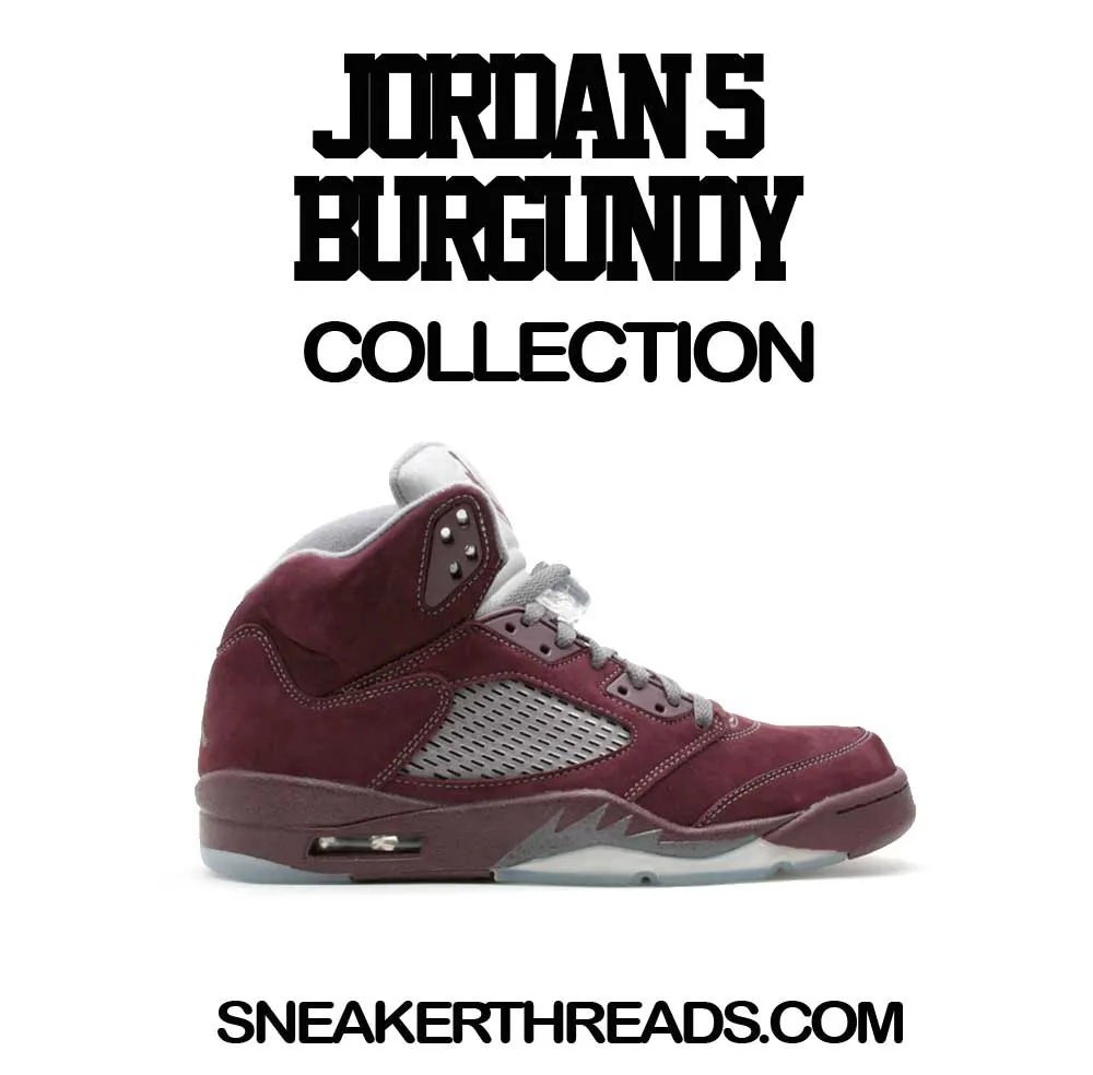 Retro 5 Burgundy Shirt - Enemies - Charcoal