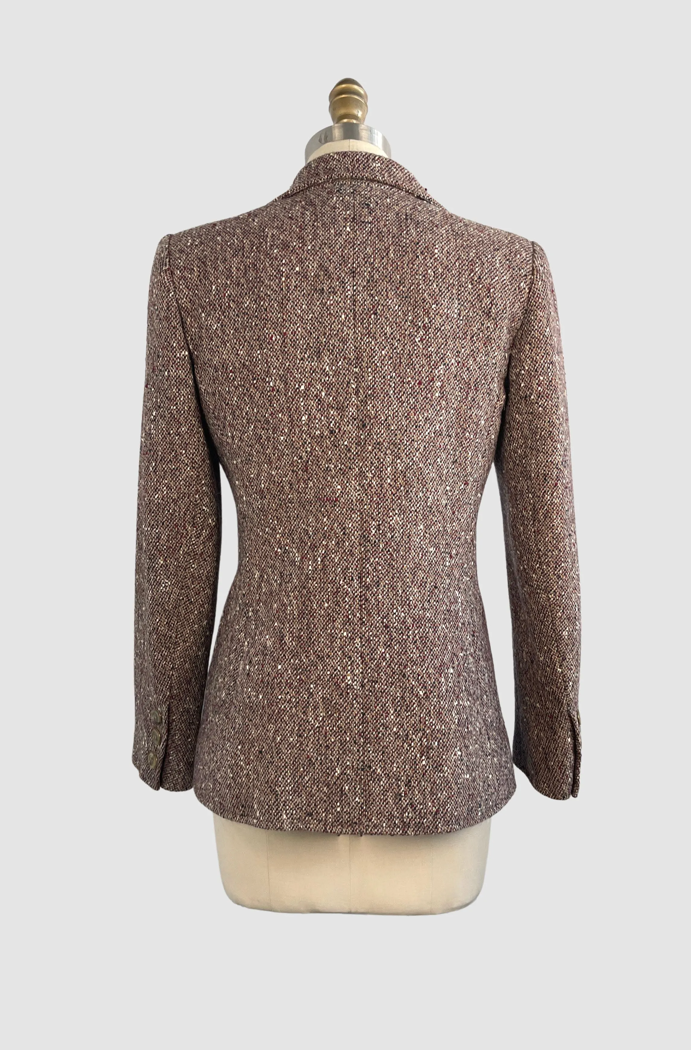 SAINT LAURENT Rive Gauche 70s Tweed Jacket,  Small