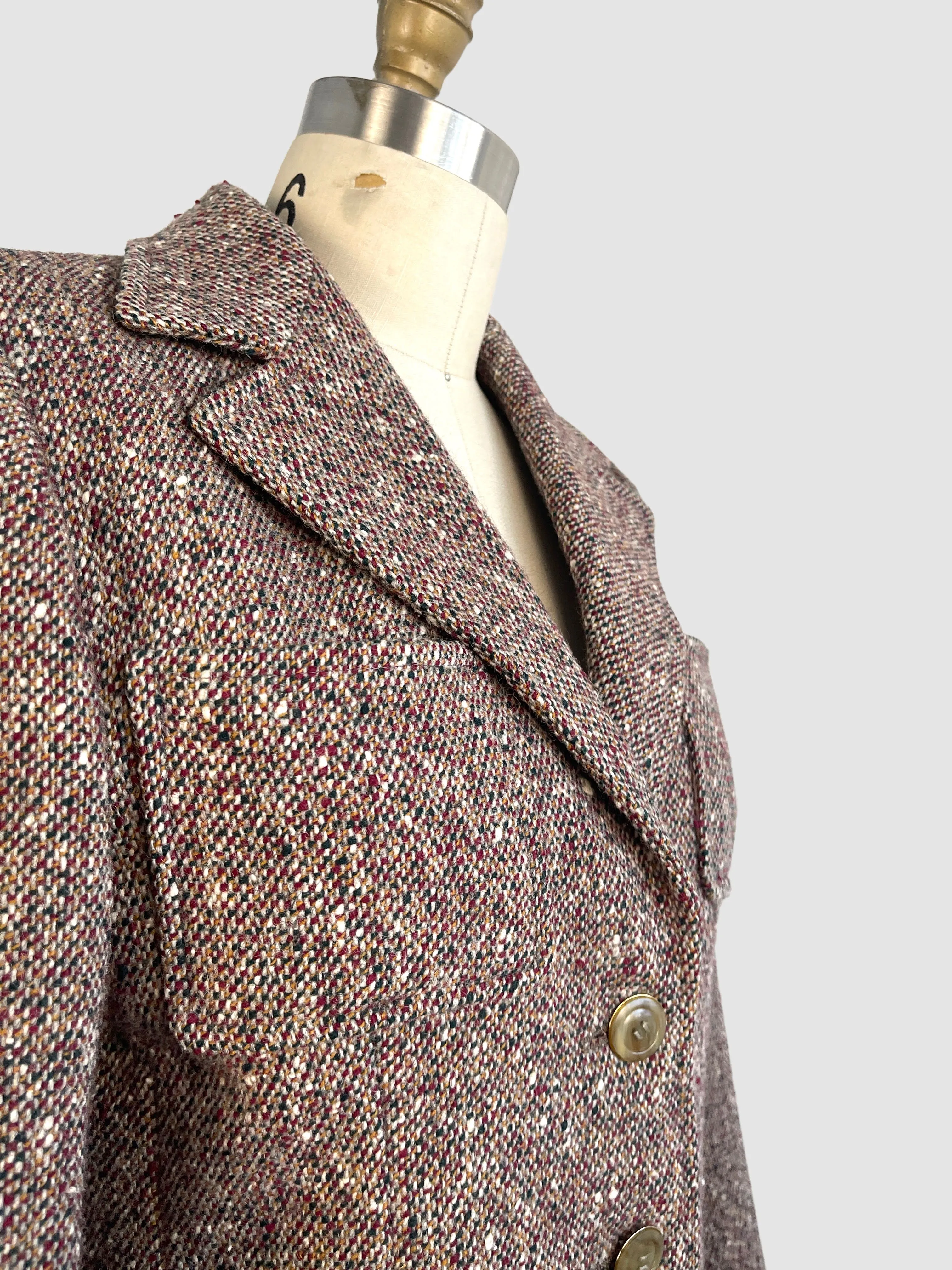 SAINT LAURENT Rive Gauche 70s Tweed Jacket,  Small