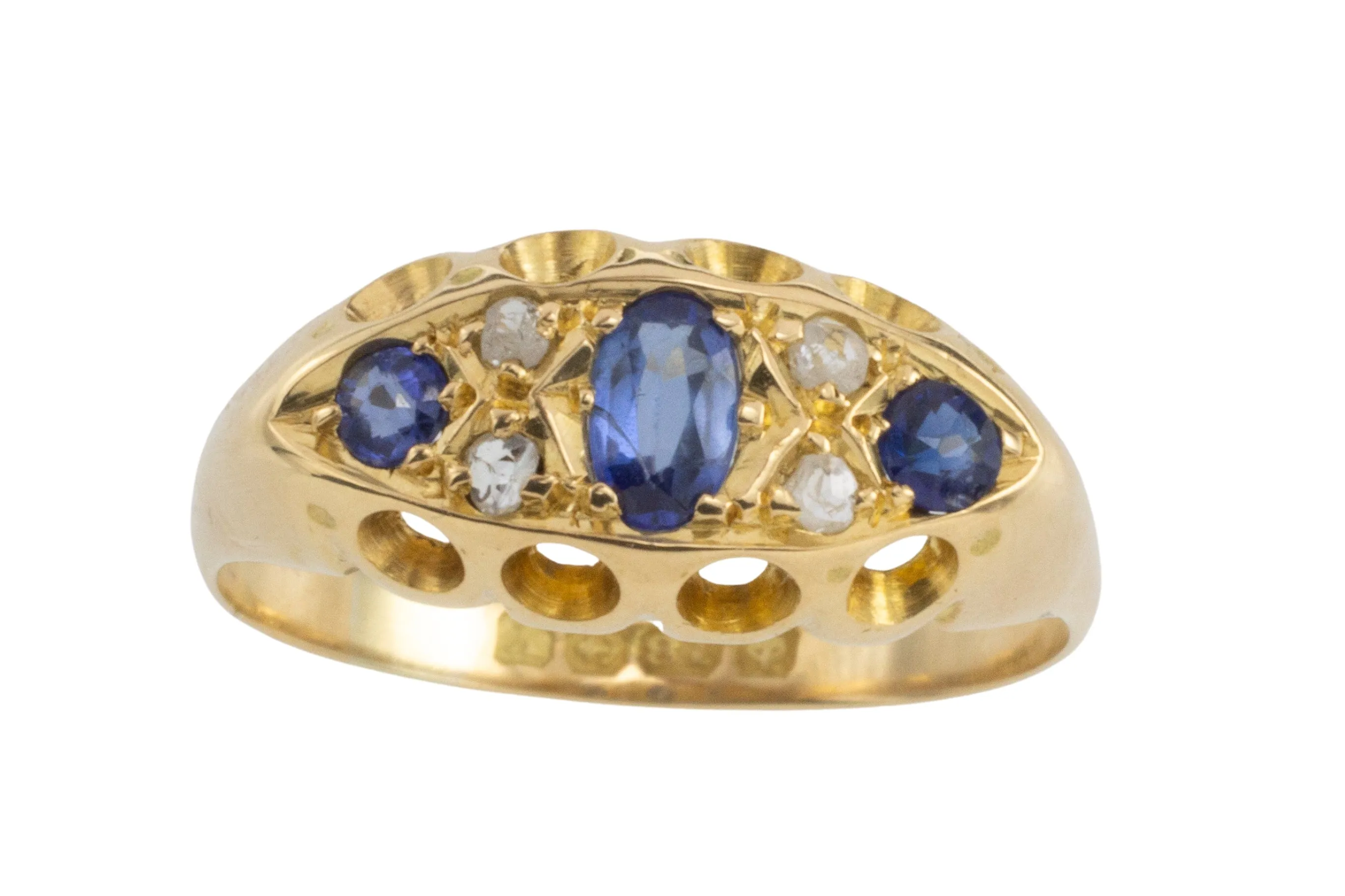 Sapphire and diamond ring from 1920