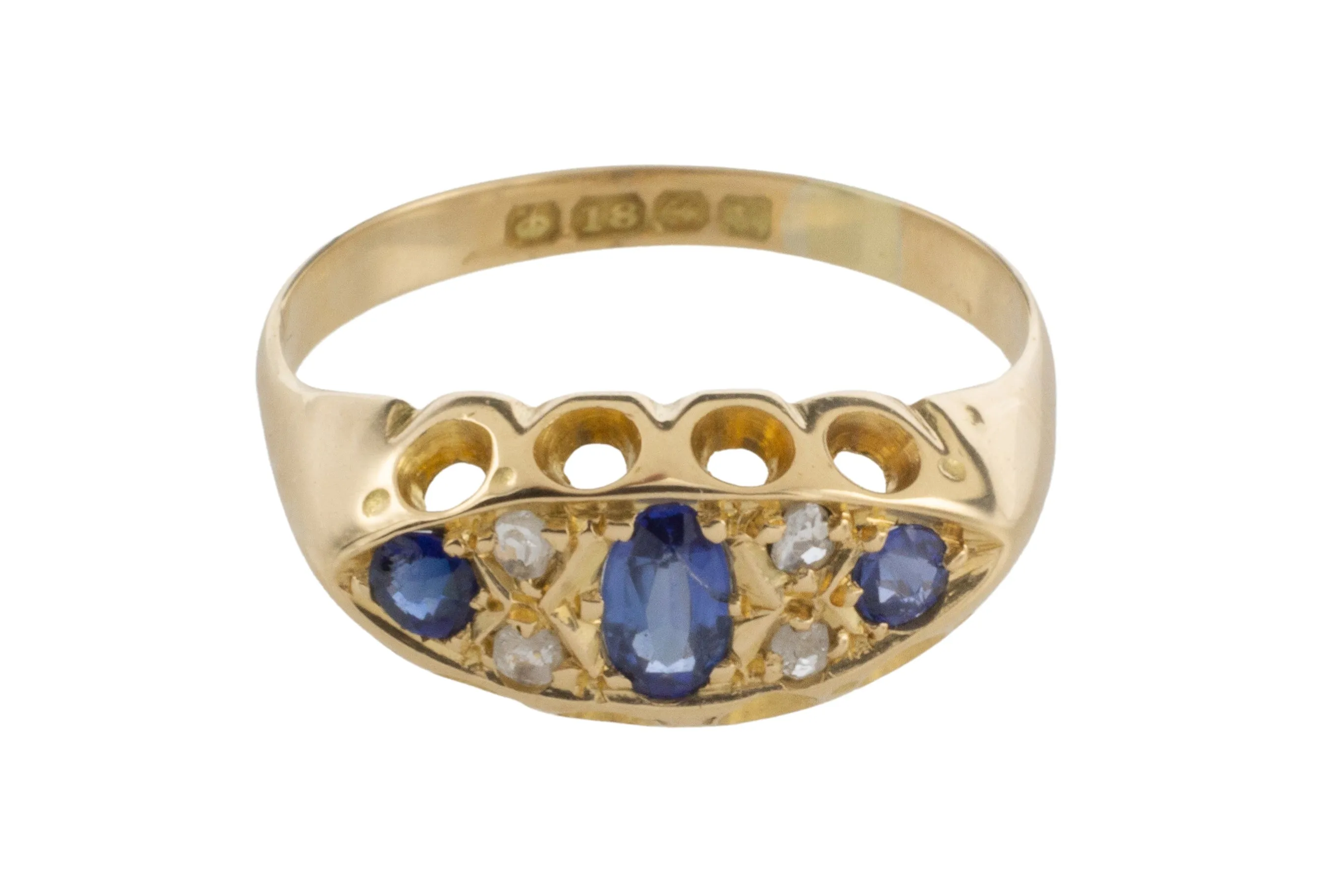 Sapphire and diamond ring from 1920